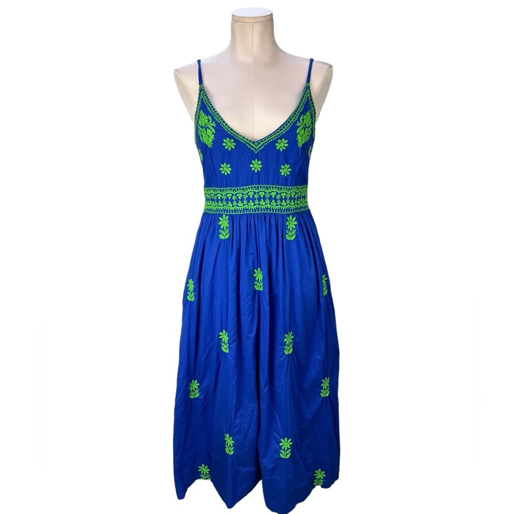 Gretchen Scott Designs Blue and Green Resort Sundress